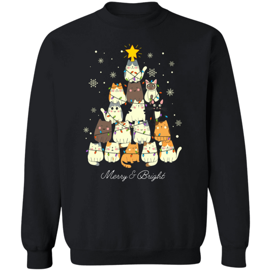 Merry & Bright Cat Sweatshirt