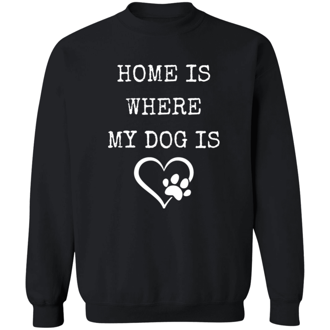 Dog Lovers Home, Crewneck Pullover Sweatshirt