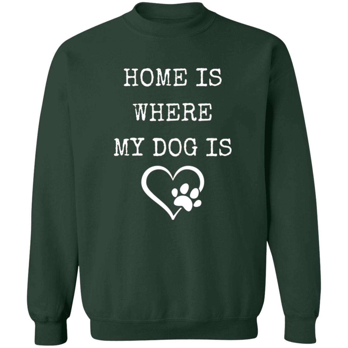 Dog Lovers Home, Crewneck Pullover Sweatshirt