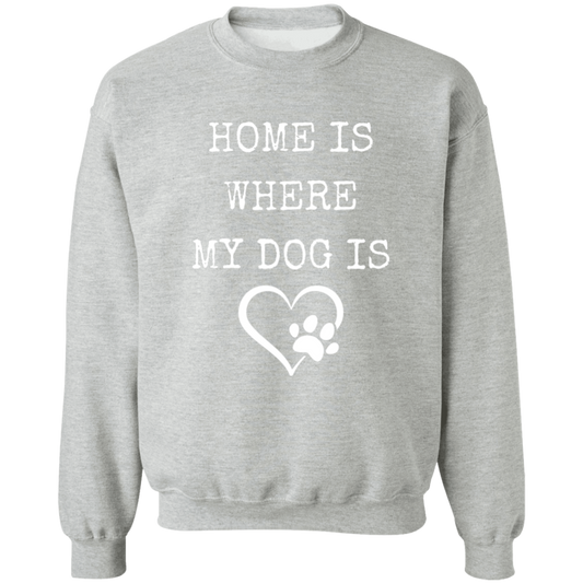 Dog Lovers Home, Crewneck Pullover Sweatshirt