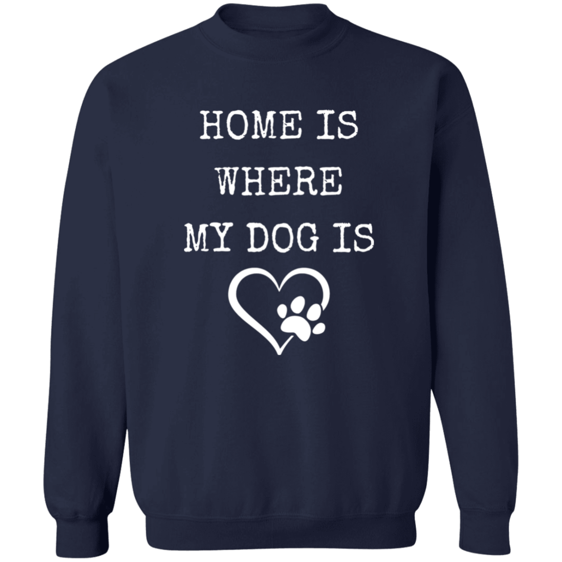 Dog Lovers Home, Crewneck Pullover Sweatshirt