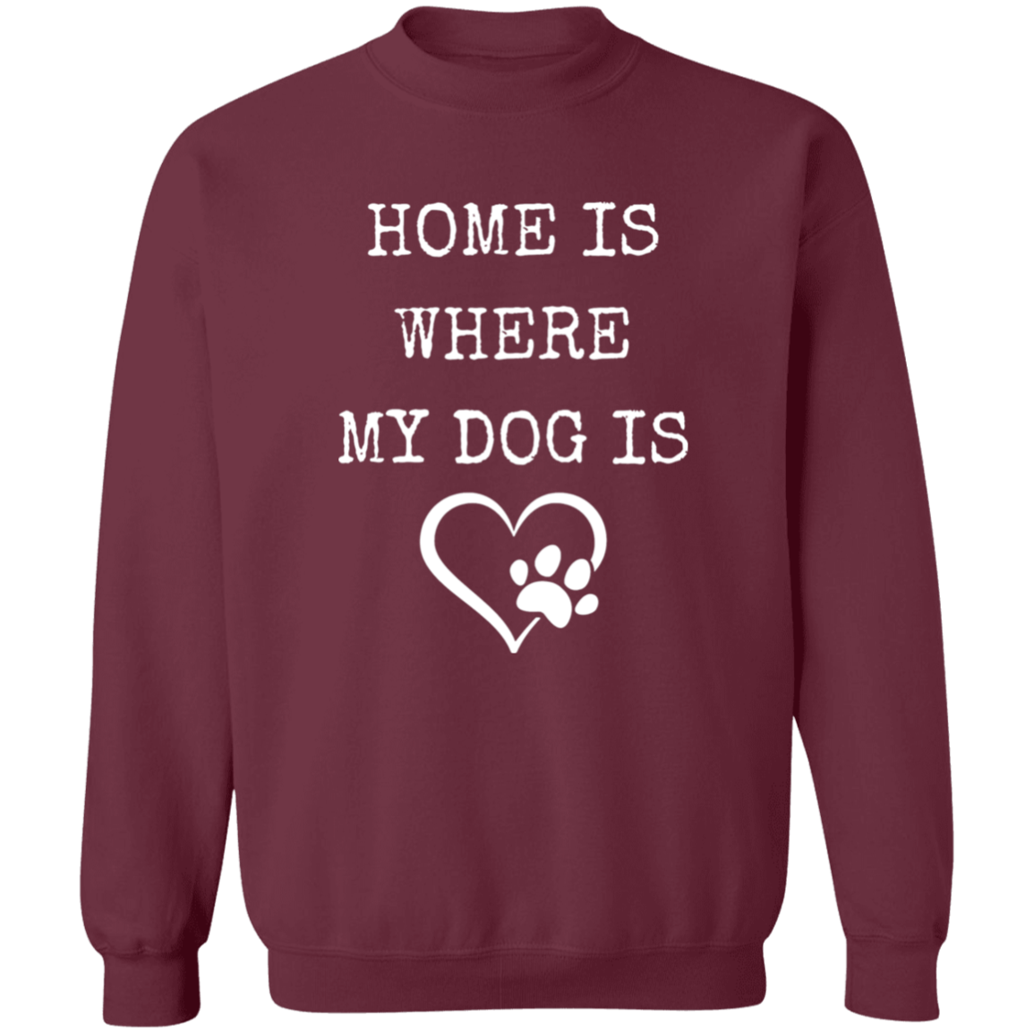 Dog Lovers Home, Crewneck Pullover Sweatshirt