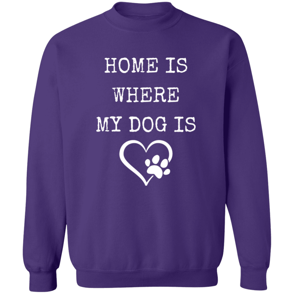 Dog Lovers Home, Crewneck Pullover Sweatshirt