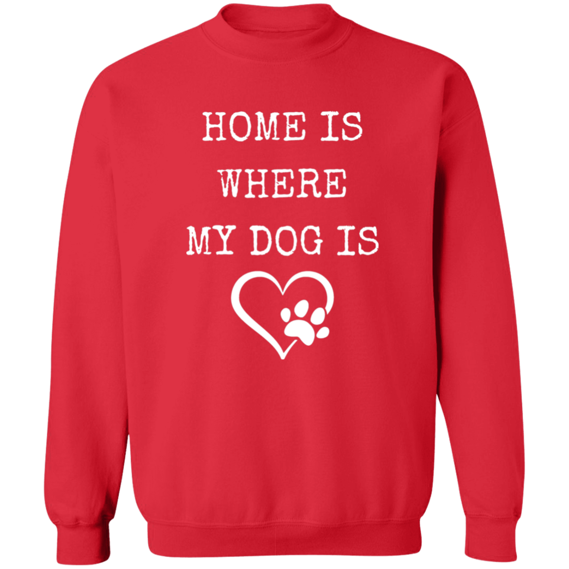 Dog Lovers Home, Crewneck Pullover Sweatshirt