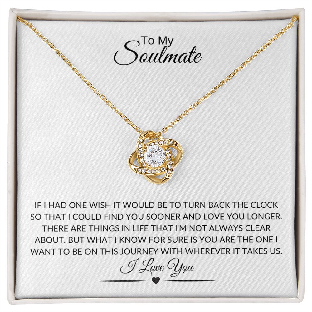 To My Soulmate, Love Knot Necklace 2