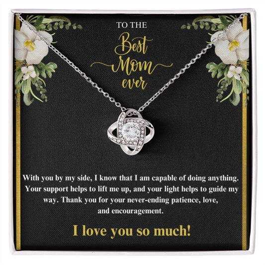 Best Mom Ever Necklace, Love Knot