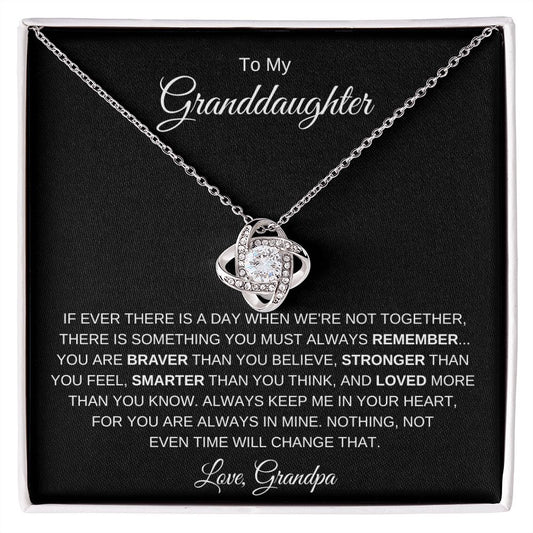 To My Granddaughter, From Grandpa, Necklace