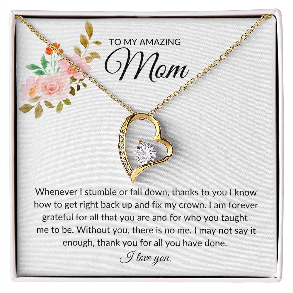Mother's Day Love Knot Necklace For Mom (Yellow & White Gold Options) –  UnivBoutique
